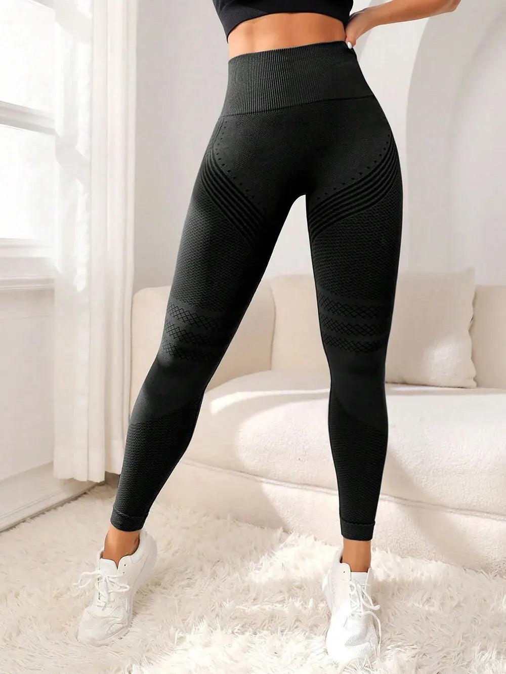 High Waisted Sports Tight Pants for Women with Butt Lifting and Elastic Fitness Design